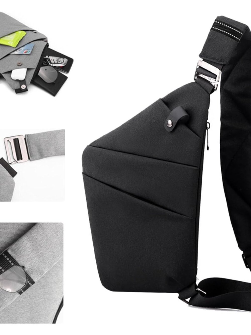 Crossbody Travel Bags for Women, Anti Theft Proof Safe Slim Sling Travel Purses,